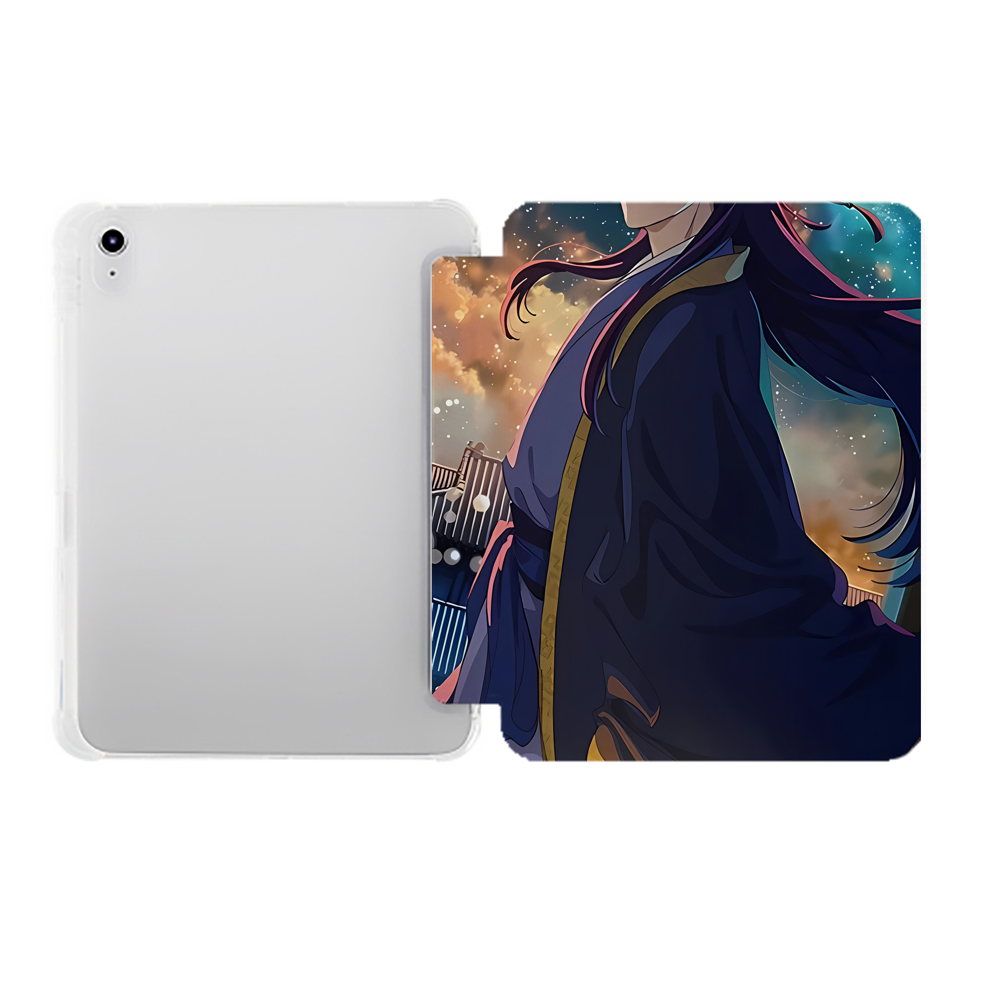 （画像用） 薬屋のひとりごと The Apothecary Diaries IPad ケース ペン収納付き 三つ折りスタンド PUレザー×シリコン 対応機種9.5/10.5/10.9インチ